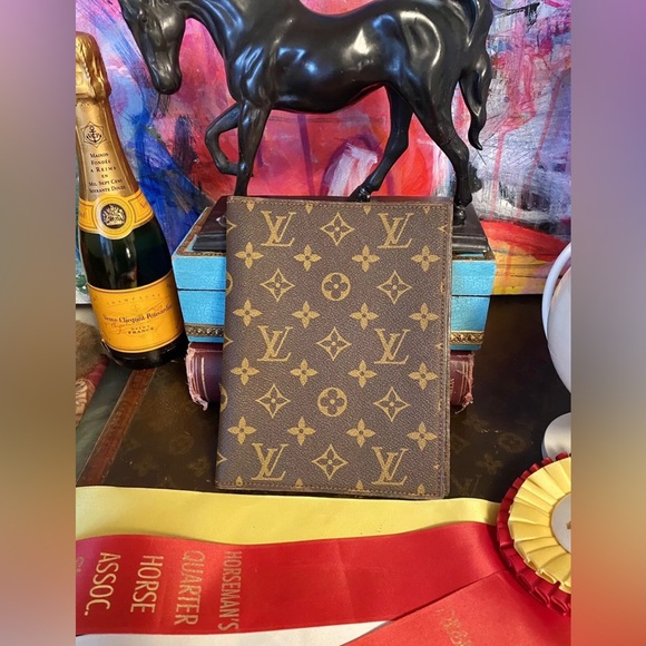 Ultra RARE Vintage LOUIS VUITTON 2 photo Art Desk Frame Executive Accessory LV - Picture 12 of 13